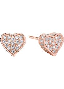 SIF JAKOBS, Damen Ohrstecker 'Amore SJ-E2185-CZ(RG)', Rosegold / Weiß