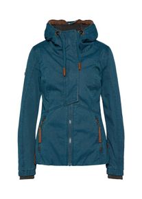 Naketano, Damen Übergangsjacke, Himmelblau / Rostbraun / Braunmeliert