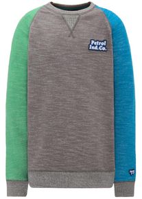 PETROL INDUSTRIES, Sweater, Hellblau / Rauchgrau / Hellgr&uuml;n