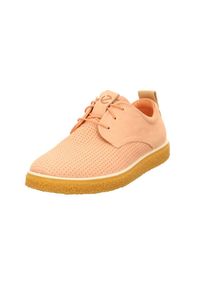 Ecco, Damen Schn&uuml;rschuhe, Hellbeige / Pastellorange