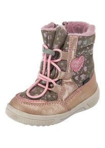 BE MEGA, M&auml;dchen Winterstiefel, Rosegold / Khaki / Rosa