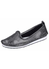 Andrea Conti, Damen Slipper, Schwarz / Weiß