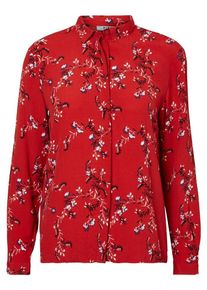 Pieces, Damen Bluse, Rot