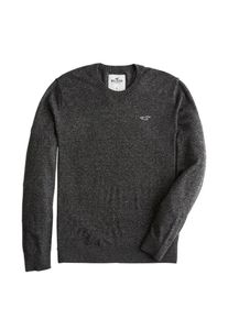 Hollister, Herren Pullover 'CORE CREW 7CC', Dunkelgrau