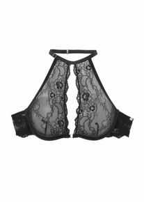 JETTE, Damen Spitzen-BH, Schwarz