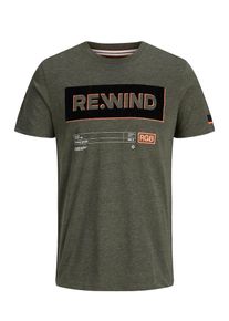 Jack & Jones JACK & JONES, Herren T-Shirt, Oliv / Orange / Schwarz
