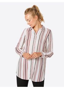 New Look, Damen Bluse, Rot / Weiß
