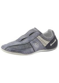 Bugatti, Herren Slipper 'Canario', Enzian / Taubenblau / Grau