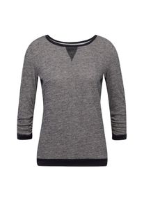 Tom Tailor Denim, Damen Sweatshirt, Taubenblau / Schwarzmeliert