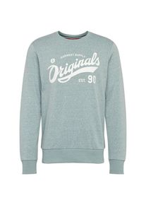 Jack & Jones JACK & JONES, Herren Sweatshirt 'JORSUMMERTIME SWEAT', Hellgr&uuml;n / Wei&szlig;