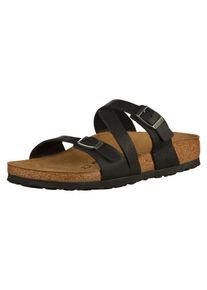 Birkenstock, Damen Pantoletten 'Salina', Honig / Schwarz