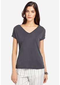 Khujo, Damen T-Shirt 'ESSAU', Anthrazit