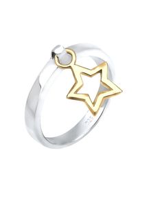 Elli, Damen Ring 'Sterne', Gold / Silber