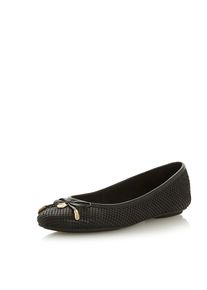 Dune LONDON, Damen Slipper 'HARPSS', Gold / Schwarz