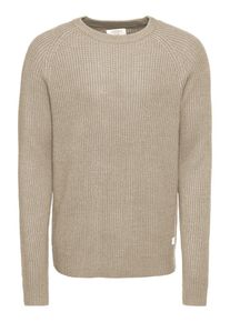Jack & Jones JACK & JONES, Herren - Pullover & Strickjacken 'JORNEWPANNEL KNIT CREW NECK', Beige