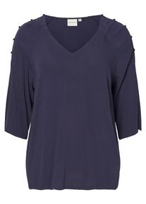 JUNAROSE, Damen Bluse, Dunkelblau