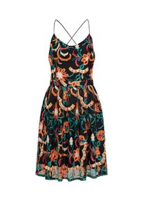 Only, Damen Kleid 'MONICA', Braun / Jade / Hellrot / Schwarz
