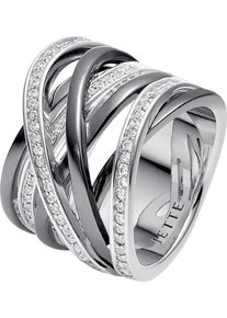 JETTE, Damen Ring 'River 60084432', Silber