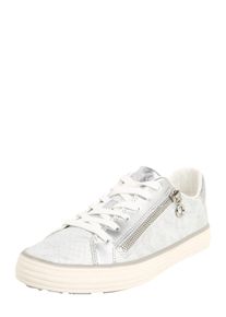 s.Oliver RED LABEL, Damen Sneaker mit seitlichem Zipper, Silber