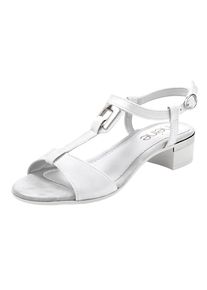 Heine, Damen Sandalette, Wei&szlig;