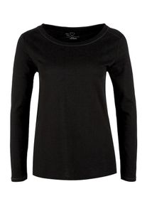s.Oliver RED LABEL, Damen Langarmshirt, Schwarz