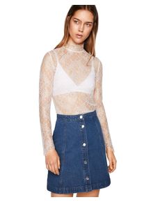 EDITED, Damen Spitzenbluse 'Nala', Wei&szlig;