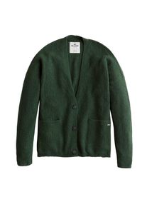 Hollister, Damen Strickjacke 'T1/2/3/4 BUTTON THRU CARDI', Tanne