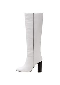 Mango, Damen Stiefel 'Paula', Wei&szlig;
