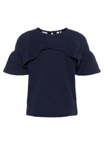 name it, M&auml;dchen R&uuml;schen T-Shirt, Dunkelblau