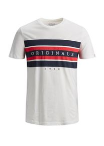 Jack & Jones JACK & JONES, Herren T-Shirt, Nachtblau / Rot / Weiß