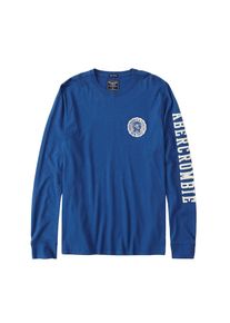 Abercrombie & Fitch Abercrombie & Fitch, Herren Shirts 'TECH LOGO HOLIDAY', Blau