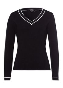 More & More MORE & MORE, Damen Pullover, Schwarz / Wei&szlig;