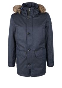 s.Oliver RED LABEL, Herren Parka, Nachtblau / Hellbraun