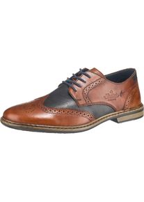 Rieker, Herren Schnürschuhe, Nachtblau / Braun