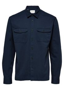 Selected Homme, Herren Loose Fit Hemd, Saphir