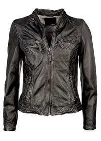 Mustang, Damen Lederjacke 'Ina', Schwarz