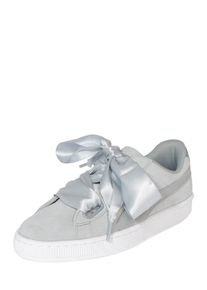 Puma, Damen Sneaker 'Suede Heart Safari', Hellgrau / Wei&szlig;