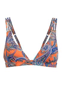 Palmers, Damen Bikinitop 'PAISLEY SUNSET Triangel Bikini', Orange