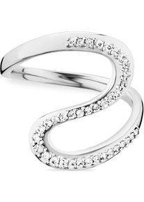 CAI Ca&iuml;, Damen Ring 'Fluid Curves', Silber