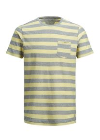 Jack & Jones JACK & JONES, Herren T-Shirt, Hellgelb / Graumeliert