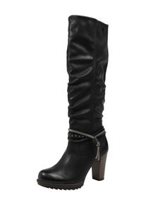 Tom Tailor, Damen Stiefel, Schwarz