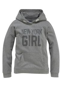 Arizona, M&auml;dchen Kapuzensweatshirt, Graumeliert