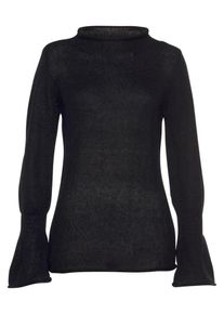 Boysen's BOYSEN'S, Damen Strickpullover, Schwarz