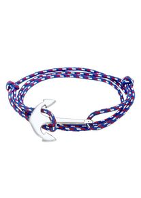 PAULO FANELLO, Herren Armband, Blau / Rot / Silber / Weiß
