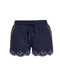 s.Oliver RED LABEL, Damen Shorts, Navy / Wei&szlig;