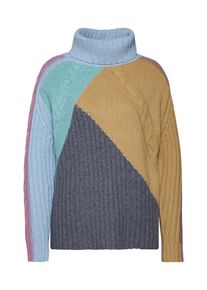 81 Hours 81HOURS, Damen Pullover 'XANTHIA', Hellblau / Grau / Rosa