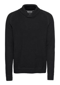 Jack & Jones JACK & JONES, Herren Pullover 'JORTONY KNIT SHAWL NECK', Schwarz