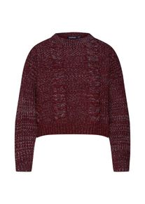 boohoo, Damen Pullover 'Cable Knit Jumper', Burgunder