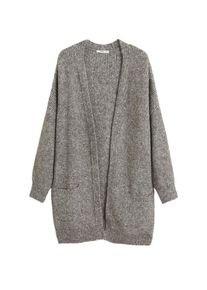 Mango, Damen Strickjacke 'Oversi', Graumeliert