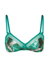 Calvin Klein Underwear, Damen Bustier 'UNLINED TRIANGLE', Grün / Weiß